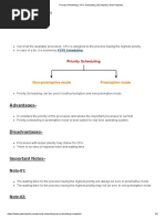 Priority Scheduling - CPU Scheduling - Examples - Gate Vidyalay