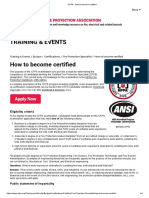 NFPA - How To Become Certified