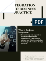 Integration Into Business Practice