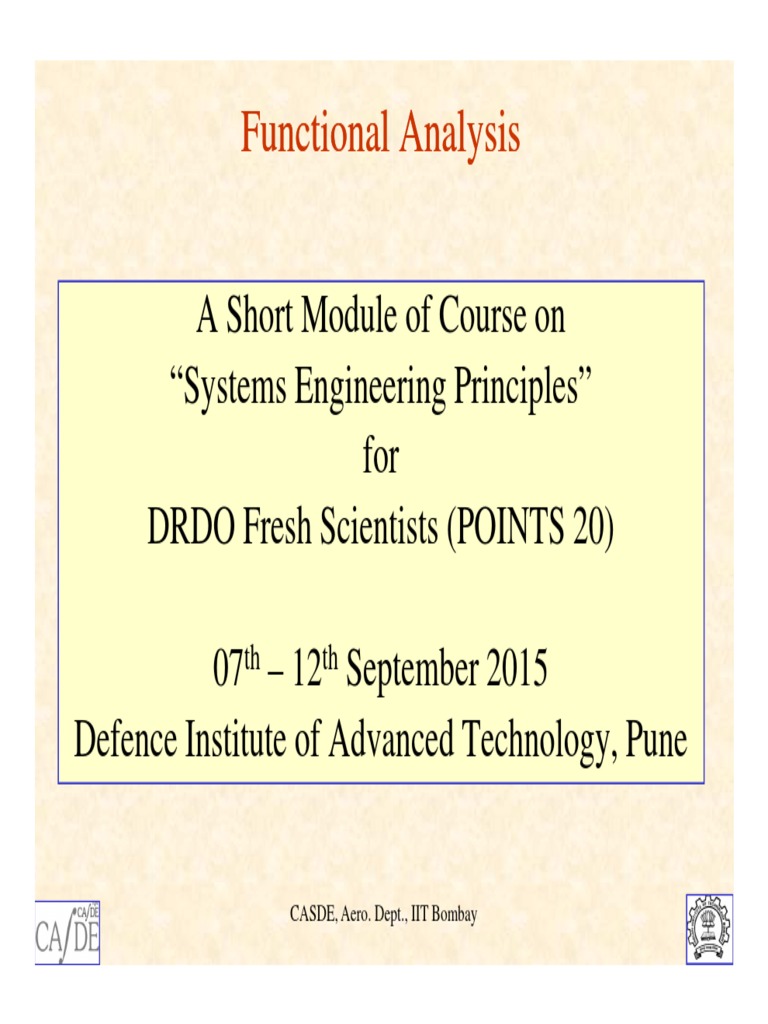 Functional Analysis Functional Analysis: TH TH | PDF | System | Systems ...