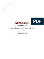 MB2-718 Microsoft Dynamics 365 For Customer Service