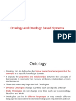 Ontology and Ontology Based Systems