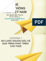 Thuế và Hệ thống thuế Việt Nam - Chap 1 - History