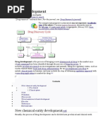 Drug Development: New Chemical Entity Development