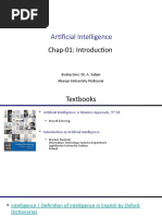 Artificial Intelligence: Chap-01: Introduction