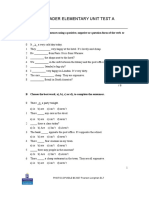 Language Leader Elementary Unit Test A Unit 1