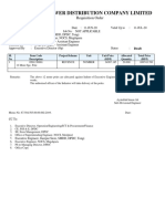 Dhaka Power Distribution Company Limited: Requisition Order