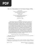 The Use of Spreadsheets For The Seismic Design of Piles