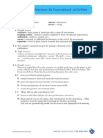 Answers To Coursebook Activities: Triple Structures