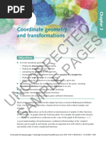 Uncorrected Sample Pages: Coordinate Geometry and Transformations