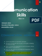 BS B.Ed Semester2 4 ENGL1119 Lecture1 Communication and Types PDF