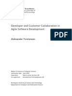 Developer and Customer Collaboration in Agile