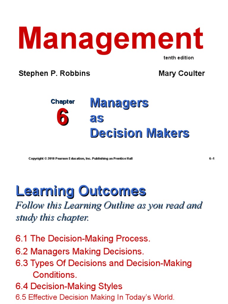 Chapter 4 Making Decisions-1-1 | PDF | Bias | Decision Making