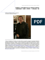 DR. ADOLFO VASQUEZ ROCCA_ PETER SLOTERDIJK; NORMAS Y DISTURBIOS EN EL PARQUE HUMANO O LA CRISIS DEL HUMANISMO COMO UTOPÍA Y ESCUELA DE DOMESTICACIÓN 