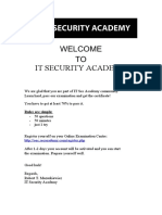 Welcome TO: It Security Academy