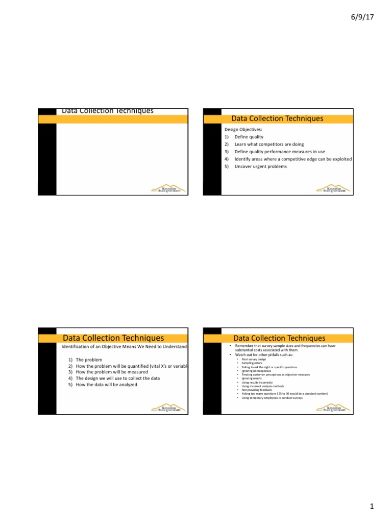 Effective Data Collection Techniques | PDF | Data Collection | Survey ...