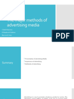 The Major Methods of Advertising Media