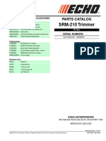 Echo SRM210 Parts Catalog