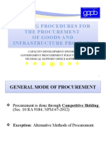 Bidding Procedure For Goods and Infra