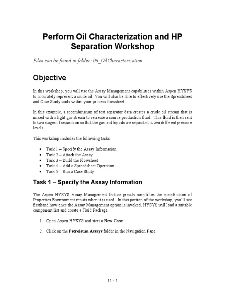 Crude Oil Assay Management Workshop | PDF | Petroleum | Pressure