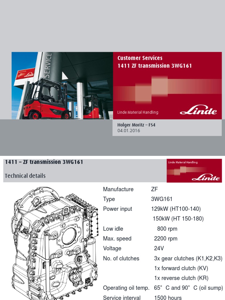 Customer Services 1411 ZF Transmission 3WG161 Holger Moritz FS4 PDF Transmission