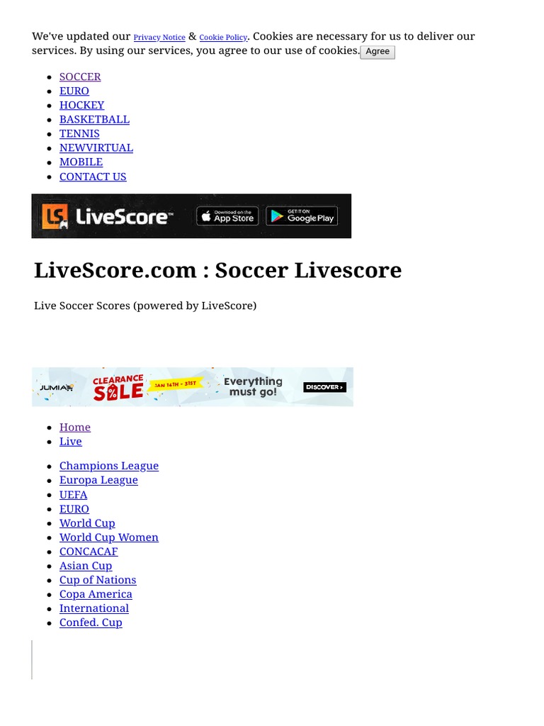 Soccer Fans: Live Match Scores | PDF | Sports Teams | Football Teams