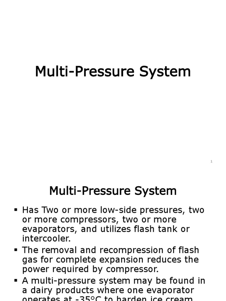 Two-Stage Multi-Pressure Refrigeration System | PDF | Chemical ...