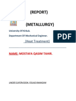 (Report) (Metallurgy) : (Heat Treatment)