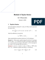 Module 3: Taylor Series