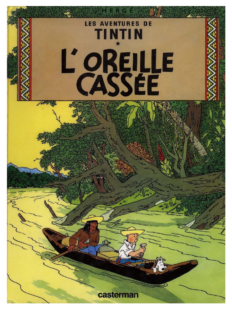 Tintin - Diorama Moulinsart - La pirogue - L'oreille cassée - (2005