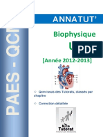 Annatut’ UE3b-Biophysique 2012-2013
