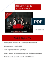 Airtel Digital TV Aaker's Model: Syndicate 4