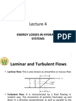 Energy Losses in Hydraulic Systems