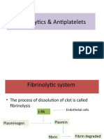 Fibrinolytics & Antiplatelets