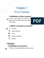 1.definition of Free Consent?