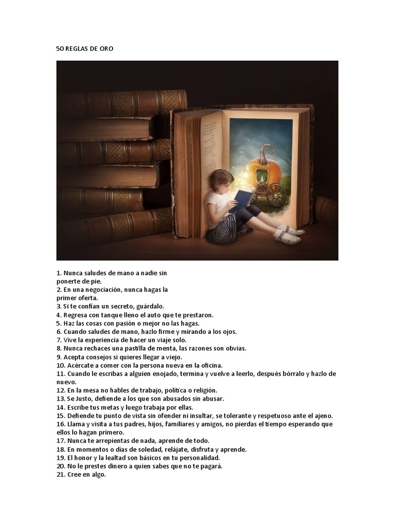 50 Reglas de Oro para la Vida | PDF