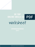 Introductiecursus Les 3 de Top Online Skills Leren Interactief PDF