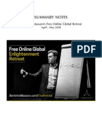 PDF Notes From Bentinho Massaro's Free Online Global Enlightenment Retreat 2020