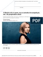 'A História não se repete, mas os métodos de manipulação, sim', diz pesquisadora alemã - Jornal O Globo.pdf