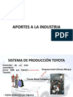 APORTES A LA INDUSTRIA