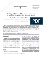 Spatial Probabilistic Modeling of Slope Failure Using An Integrated GIS