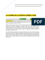 LA LEYENDA DE LA DIFUNTA CORREA (1830) - El Arcón de La Historia Argentina PDF