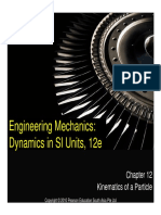 Engineering Mechanics: Dynamics in SI Units, 12e: Kinematics of A Particle