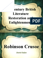 17 Century British Literature Restoration and Enlightenment