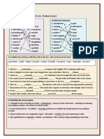 Personality Adjectives: (Behaviour)