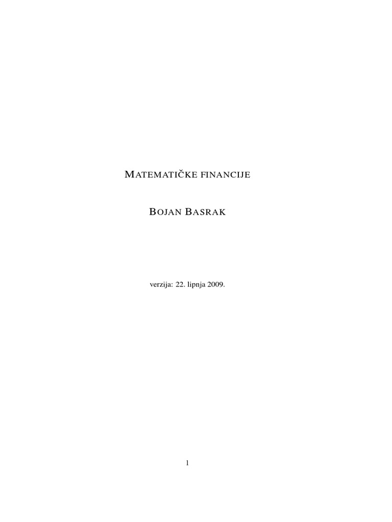 Financijska Matematika | PDF