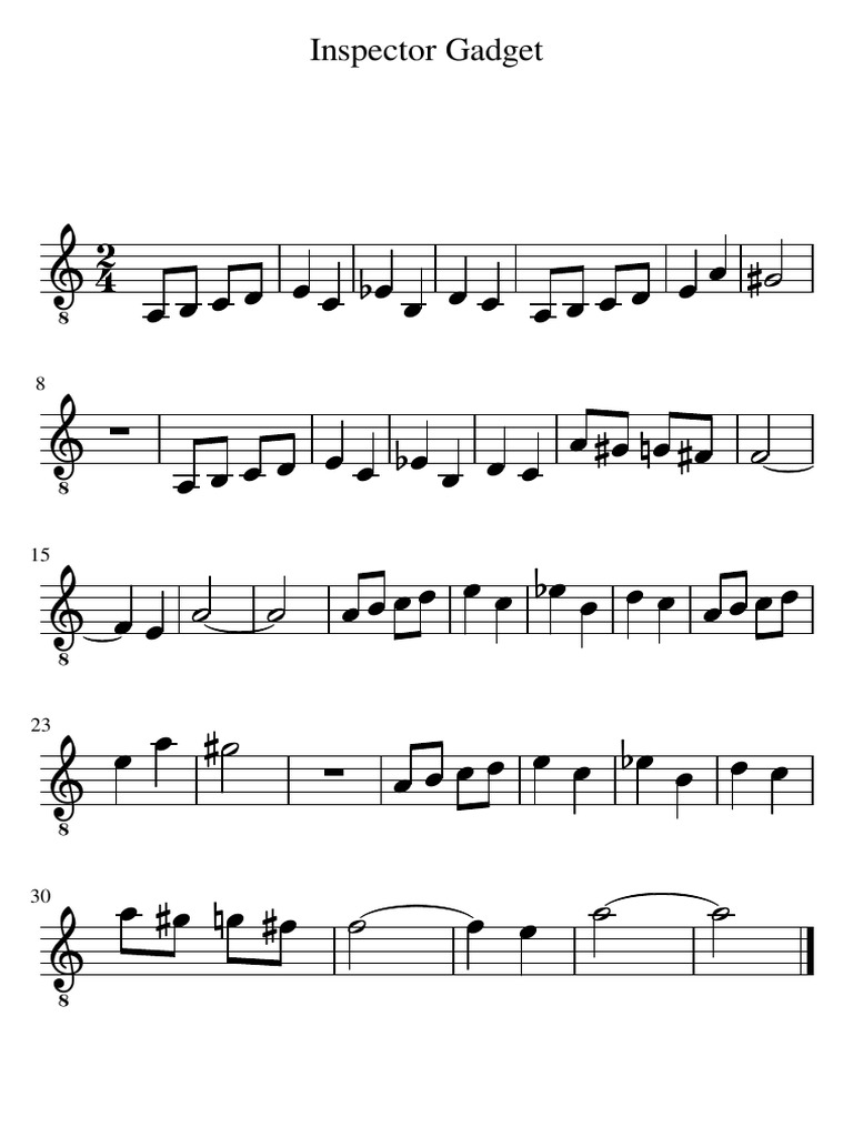 Inspector Gadget PDF | PDF