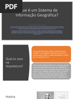 Apresentação - Geografia II - SIG