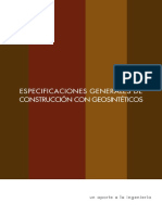 Especificaciones Generales Con Geosinteticos PDF