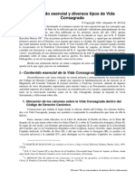 BUNGE, Alejandro - Contenido Esencial y Diversos Tipos de Vida Consagrada